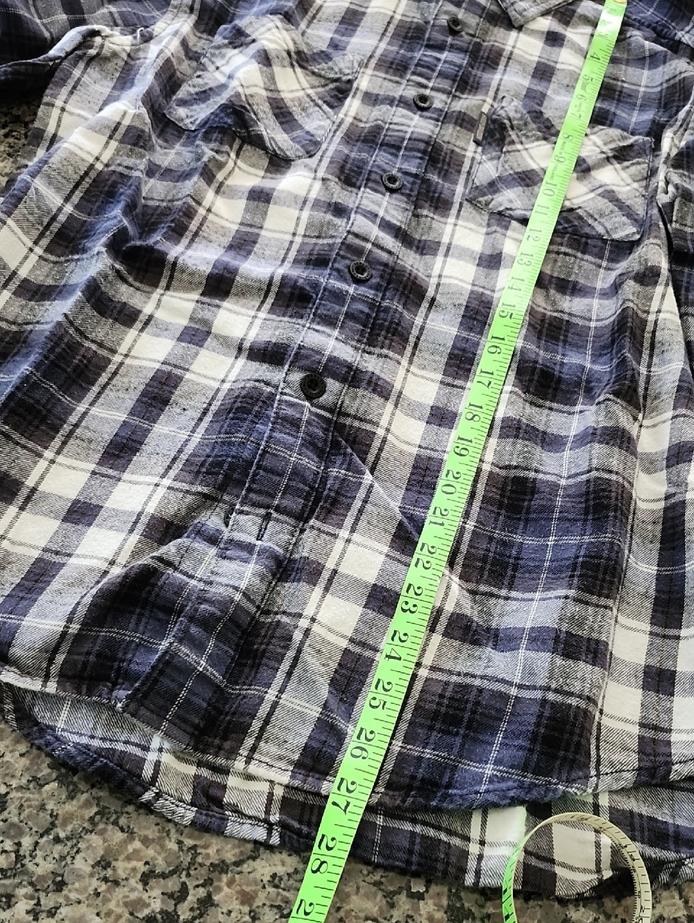 Womens/Men's Harley Davidson Blue Plaid Shirt - Picture 9 of 10
